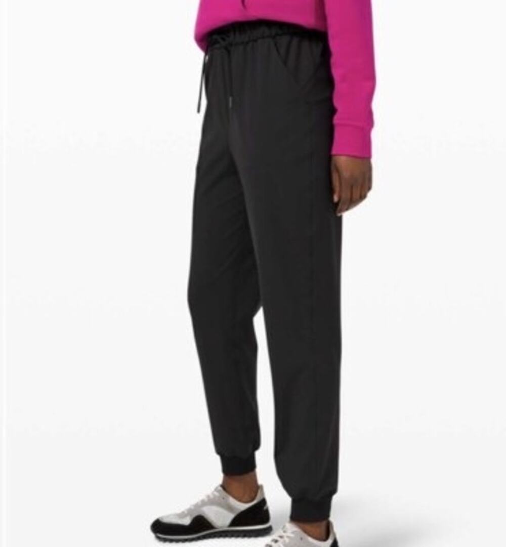 Lululemon Womens Keep Moving Jogger Pants Size 4 Black Drawstring Athletic